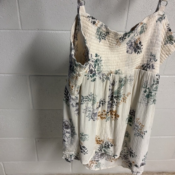 Maurices Floral Print Camisole - Cream and Purple - Picture 3 of 7